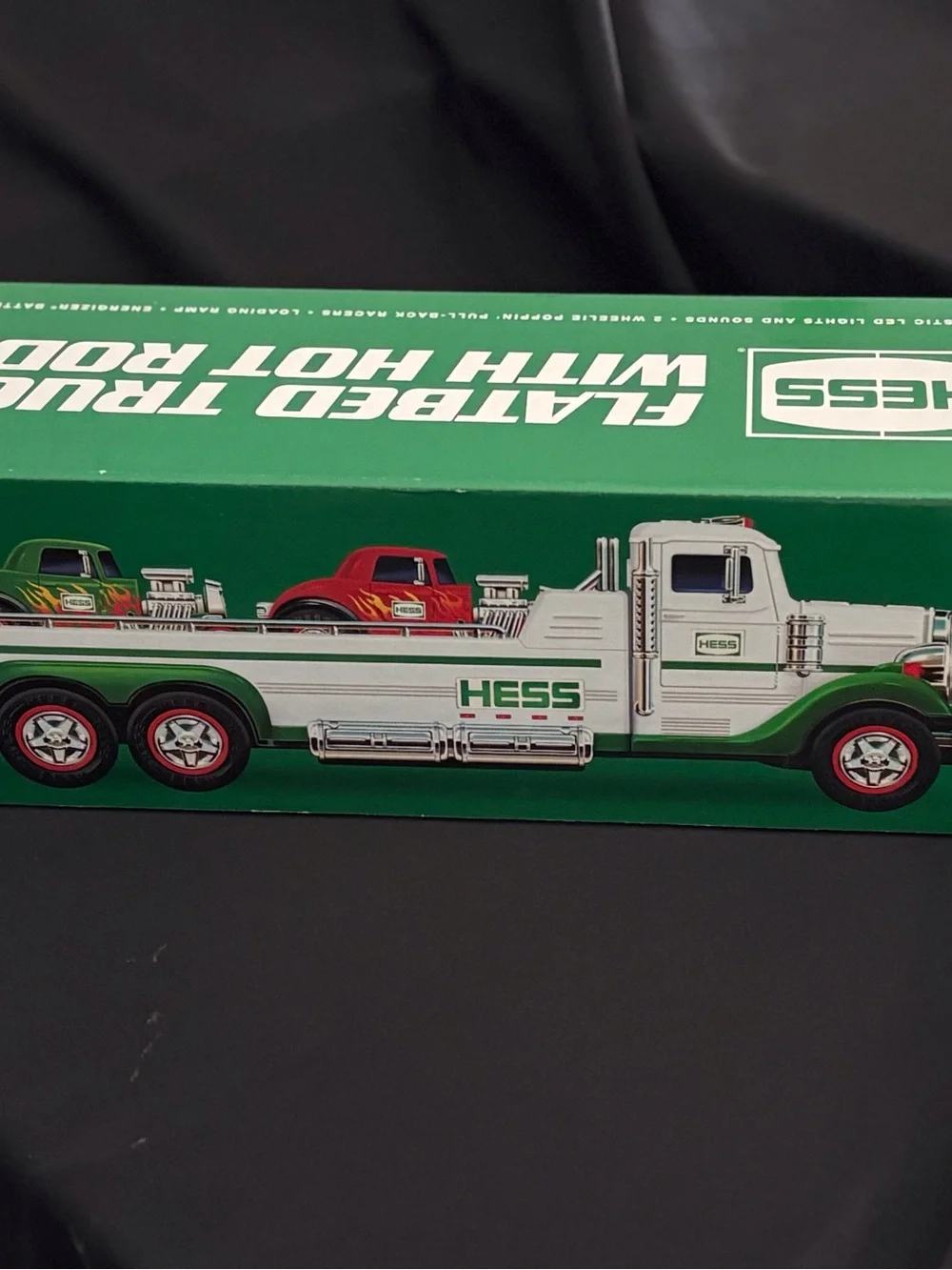 Hess Race to the Finish Truck with 2 Racing Cars Vintage Toy Collector